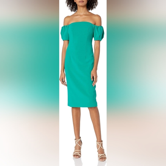 Black Halo Arden Off The Shoulder Dress - Picture 1 of 8